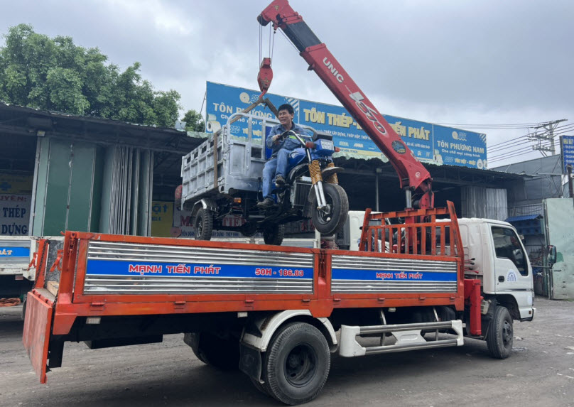 Xe cẩu 2 tấn cho thuê tại Mạnh Tiến Phát
