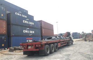 Cho thuê xe container chở hàng giá rẻ tại vận tải Mạnh Tiến Phát