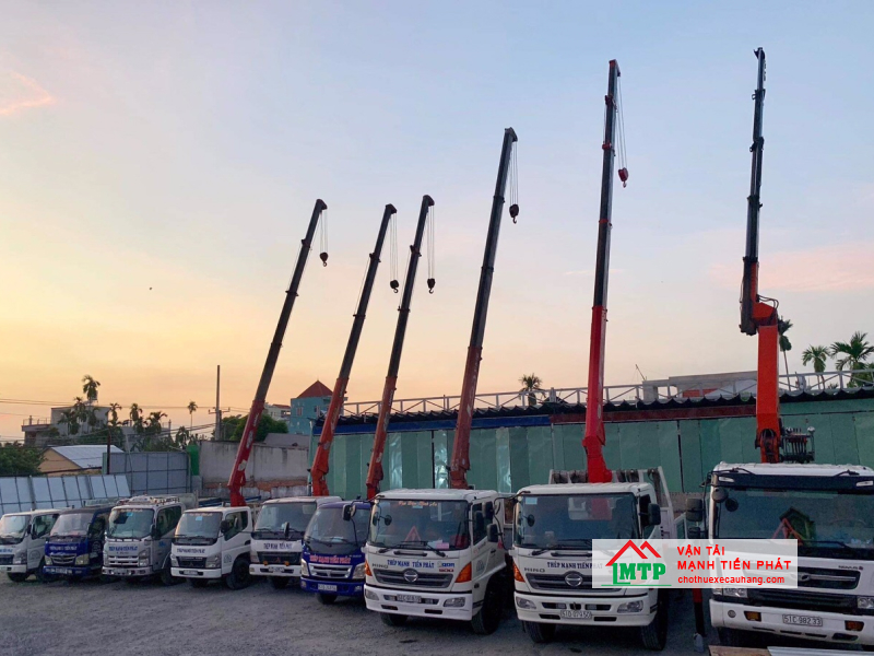 Vận tải MTP cho thuê xe cẩu máy sản xuất, cơ khí, hàn, đuc giá tốt, có nhiều dòng xe