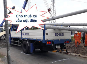 Cho thuê xe cẩu cột điện uy tín, giá rẻ nhất thị trường