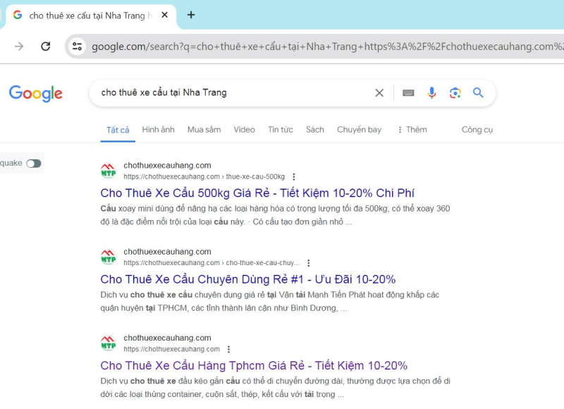 Hướng dẫn tìm điểm cho thuê xe cẩu tại Nha Trang