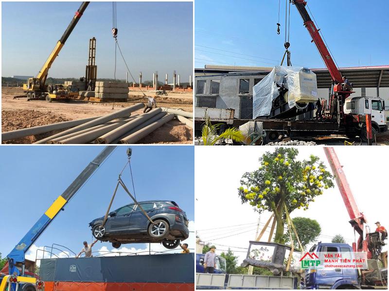 Một số loại hàng hóa nặng Vận Tải MTP hỗ trợ cẩu hạ