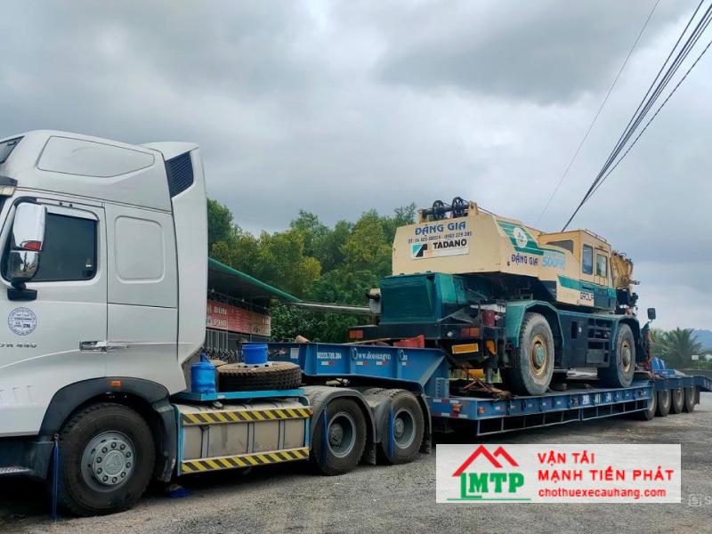 Vận tải MTP cho thuê xe mooc lùn vận chuyển hàng quá khổ, quá tải