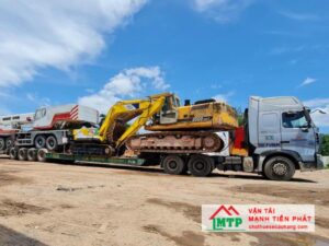 Dịch vụ vận chuyển máy đào, máy xúc, xe lu của Vận Tải MTP