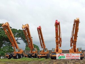 Thuê xe cẩu Kato tại Bình Định của Vận Tải MTP yên tâm về tiến độ, xe được bảo dưỡng định kỳ, an toàn