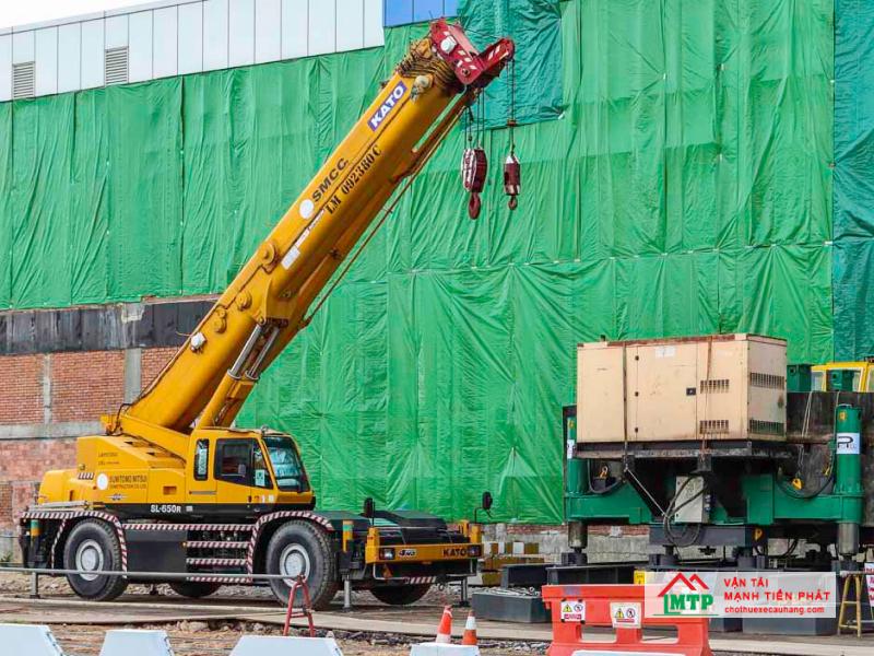 Ứng dụng xe cẩu Kato 65 tấn tại công trình xây dựng
