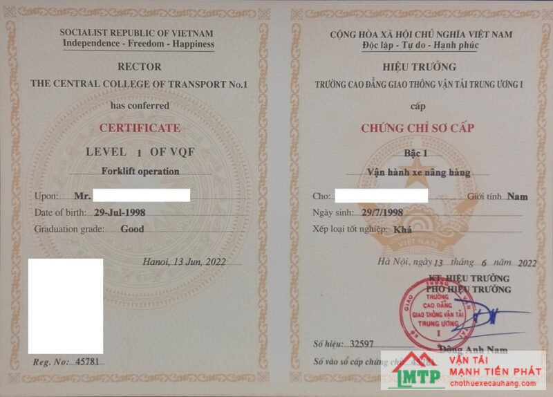 Cảnh báo rủi ro khi dùng chứng chỉ lái xe cẩu giả