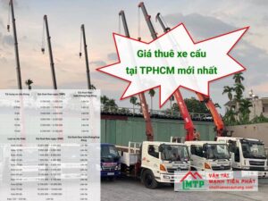 Báo giá thuê xe cẩu TPHCM mới nhất