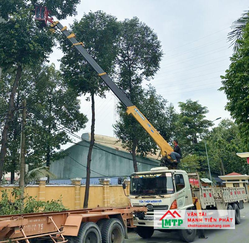 Xe cẩu nâng người gắn giỏ tại Vận Tải MTP