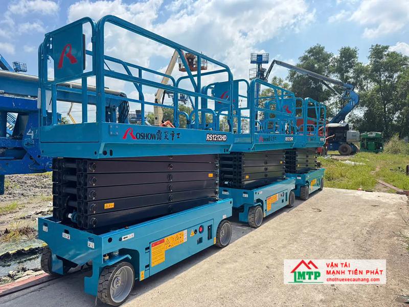 Xe nâng người cắt kéo cho thuê tại Vận Tải MTP ở Lâm Đồng