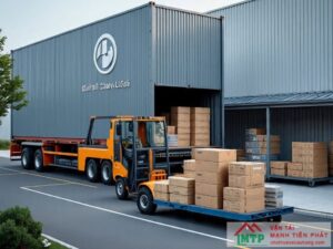 Cho Thuê Xe Nâng Đóng Rút Hàng Container Tại Huyện Hóc Môn