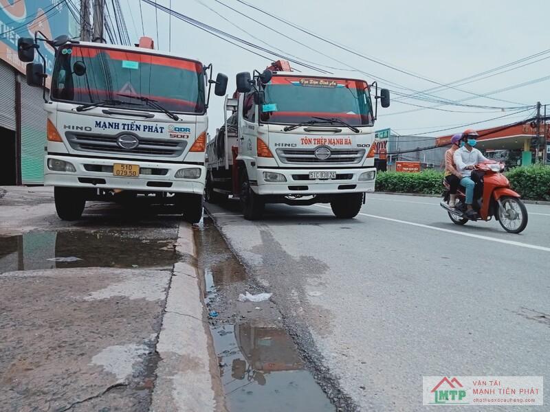Các dòng xe cẩu thùng cho thuê tại Bình Dương