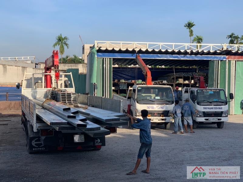 Vận tải MTP cho thuê xe cẩu thùng uy tín tại Long An