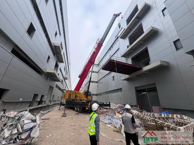 Quy trình Vận Tải MTP thực hiện cẩu thuê, nâng hạ thiết bị PCCC