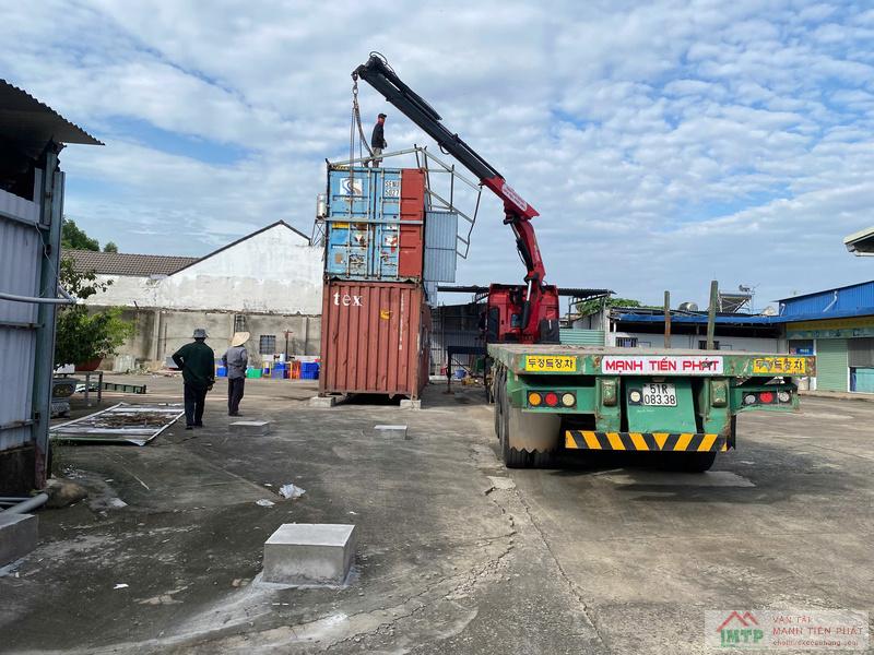 Vận Tải MTP nhận thuê xe cẩu tủ điện & thiết bị điện công trình uy tín