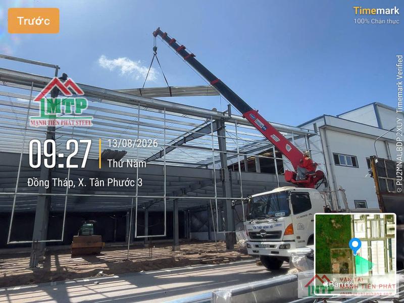 Các bước Vận Tải MTP thực hiện khi cẩu hàng dài