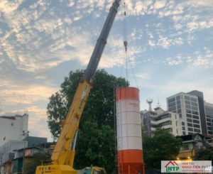 Báo giá thuê xe cẩu chở bồn công nghiệp và silo trọn gói
