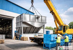 Báo giá cho thuê xe cẩu thiết bị xử lý nước và môi trường